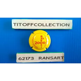 1 capsule de champagne BARONI BRIGITTE Jaune sans inscription sur le contour