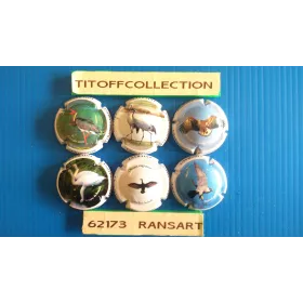 La série de 6 capsules de champagne THIEBAUT CHRISTOPHE