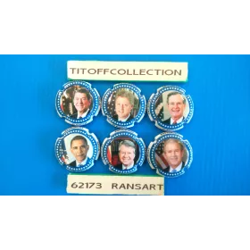 La série de 6 capsules de champagne ESPICH JP (PRÉSIDENTS )