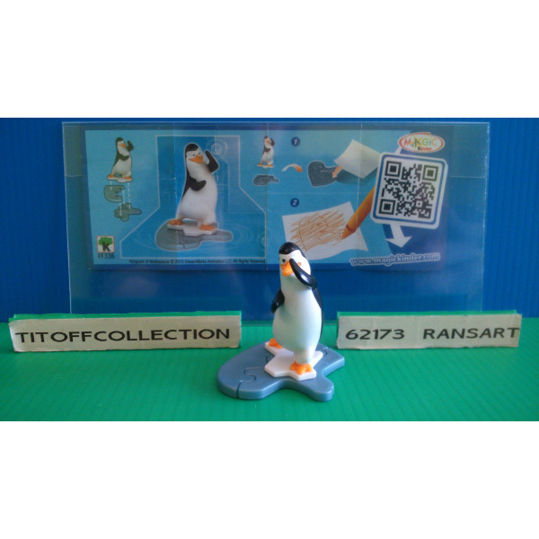 1 Figurine Kinder Les Pingouins 2014 - 2015 avec 1 BPZ ff336