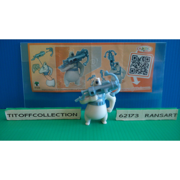 1 Figurine Kinder Les Pingouins 2014 - 2015 avec 1 BPZ ff339