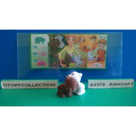 1 Figurine Kinder Katoons 2014 - 2015 avec 1 BPZff005