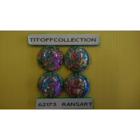 Lot de 5 séries de capsules de champagne Générique Polychrome