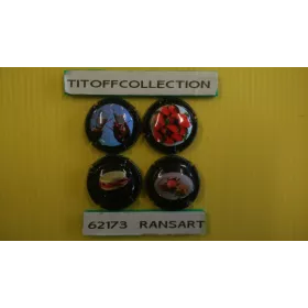 Lot de 5 séries de capsules de champagne Générique GASTRONOME