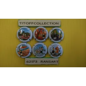 Lot de 5 séries de capsule de champagne Générique