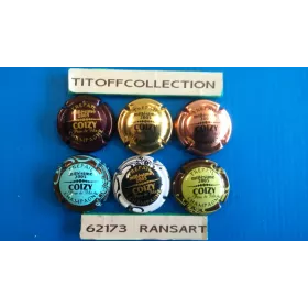 La série de 6 capsules de champagne COIZY (M.2005)