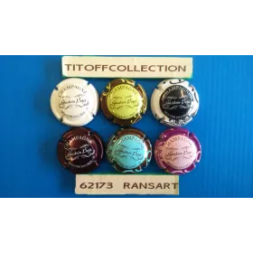 La série de 6 capsules de champagne PETIT GHISLAIN (Nom)