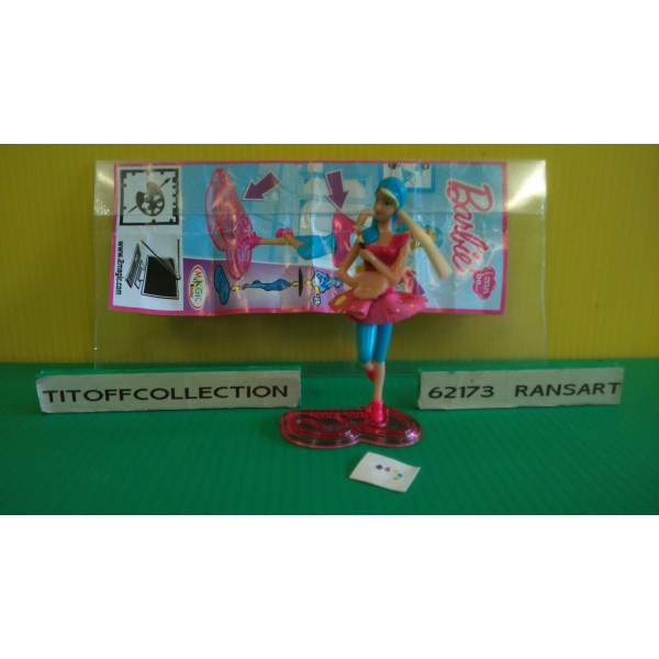 1 Figurine Kinder BARBIE -  2013 - 2014 avec 1 BPZ ft190