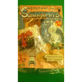 La Figurine Schtroumpf le chat azrail + barbecue et les accessoires