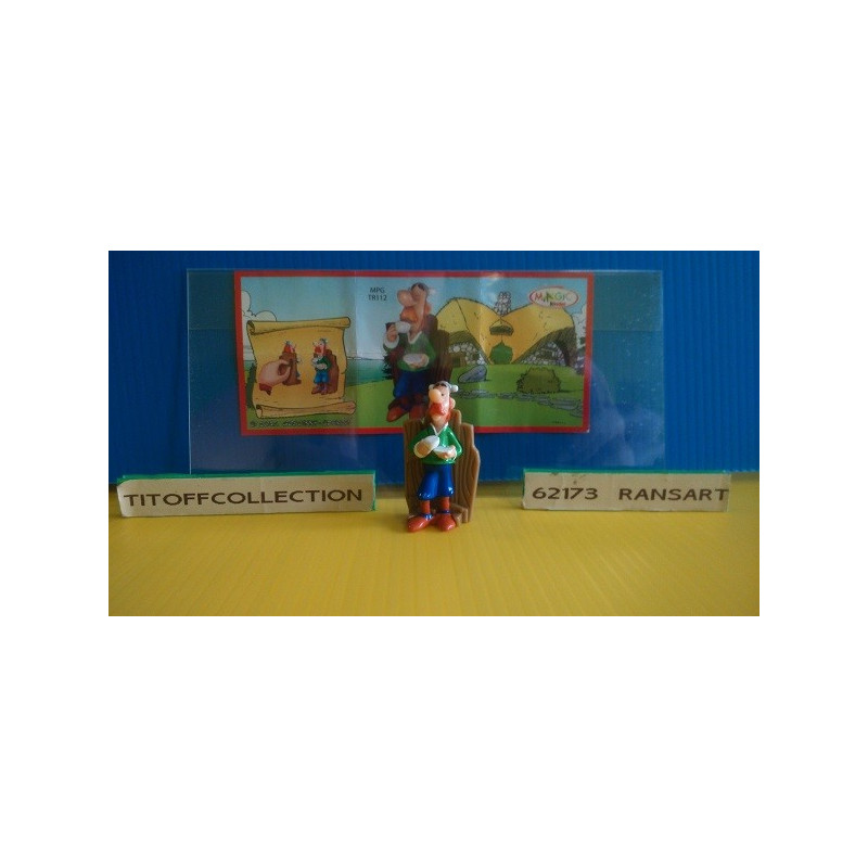 1 Figurine kinder ASTÉRIX 2012 - 2013 avec 1 BPZ