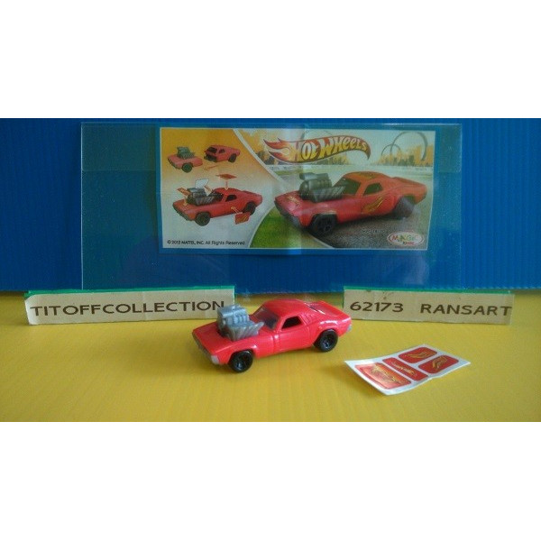 1 Figurine kinder HOTWHEELS  2012 - 2013 avec 1 BPZ