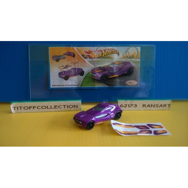 1 Figurine kinder HOTWHEELS  2012 - 2013 avec 1 BPZ