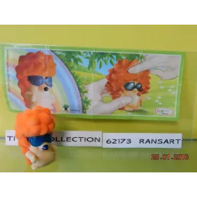 1 Figurine Kinder hérissons  2014 - 2015 avec 1 BPZ