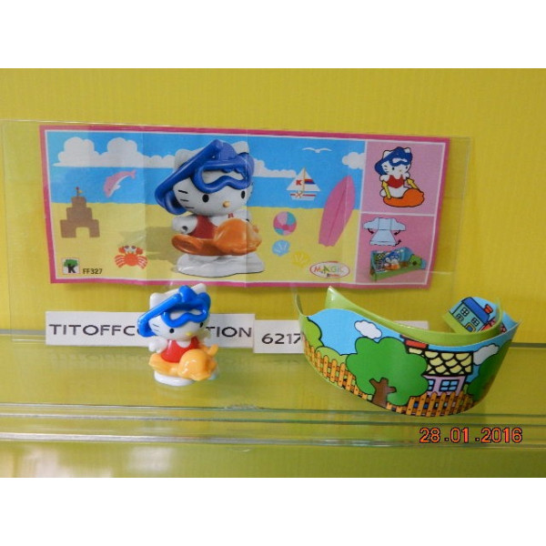 1 Figurine Kinder hello kitty  2014 - 2015 avec 1 BPZ