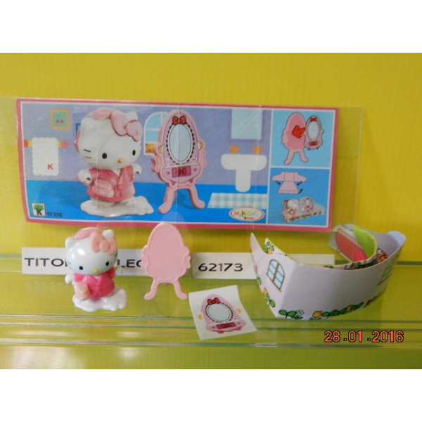 1 Figurine Kinder hello kitty  2014 - 2015 avec 1 BPZ