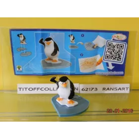1 Figurine Kinder les pingouins  2014 - 2015 avec 1 BPZ