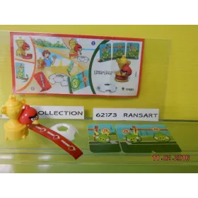 1 Figurine Kinder angry birs  2014 - 2015 avec 1 BPZ ff605