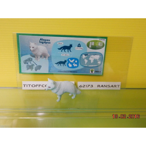 1 Figurine Kinder ANIMAIS  2012 - 2013 avec 1 BPZ