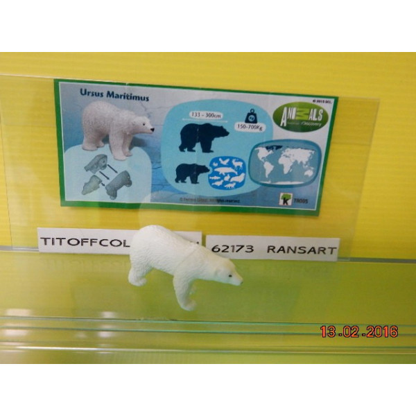 1 Figurine Kinder ANIMAIS  2012 - 2013 avec 1 BPZ