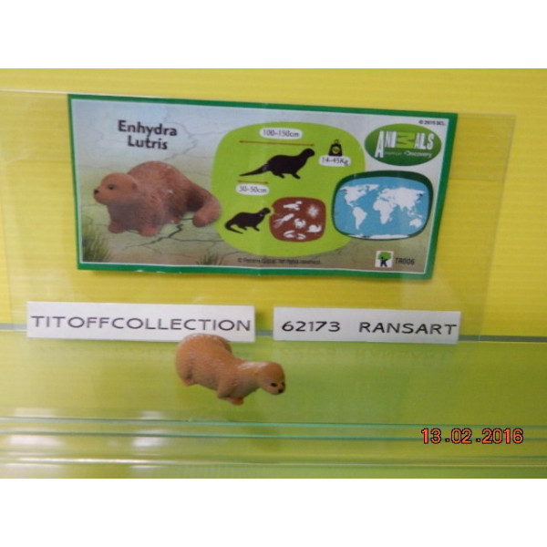 1 Figurine Kinder ANIMAIS  2012 - 2013 avec 1 BPZ