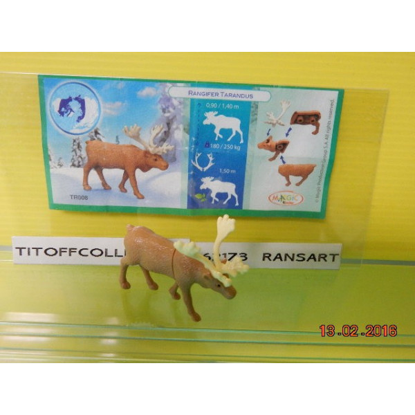 1 Figurine Kinder ANIMAIS  2012 - 2013 avec 1 BPZ