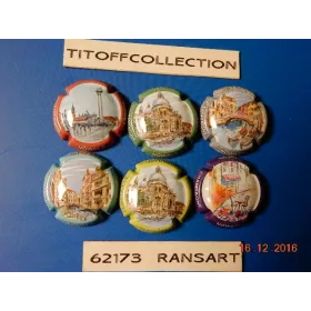 la série de 6 capsules de champagne nowack- layour (venise)