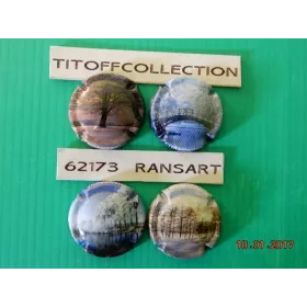 la série de 4 capsules de champagne Générique  les arbres 