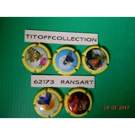 la série de 5 capsules de champagne fagot hubert