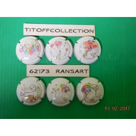 La série de 6 capsules de champagne générique en fete ol