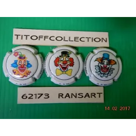 la série de 3 capsules de champagne pessenet didier clowns 2016