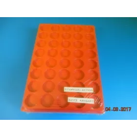 50 plateaux rouge sans couvercle rond 1 coins 