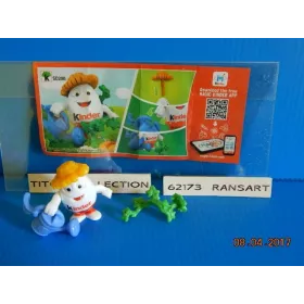 1 Figurine Kinder AVEC TROUT SD-2016-2017 avec 1 BPZ