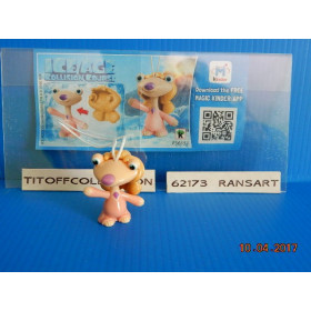 1 Figurine Kinder ice-age  2015 - 2016 avec 1 BPZ fs615j