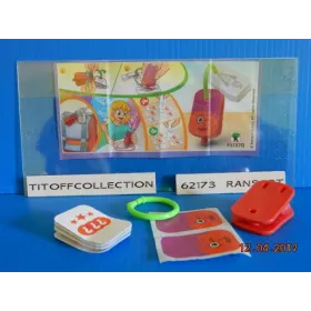 1 Figurine Kinder mixart 2015 - 2016 avec 1 BPZ
