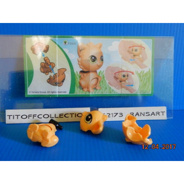 1 Figurine Kinder katoons 2015 - 2016 avec 1 BPZ fs005