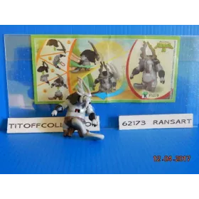 1 Figurine Kinder  kunf fu panda 3   fs - 2015- 2016  avec 1 BPZ fs279