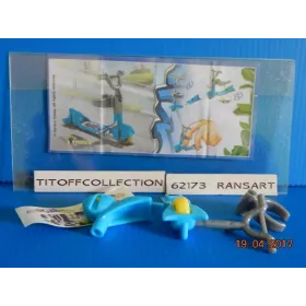 1 Figurine Kinder gomove 2015 - 2016 avec 1 BPZ fs064b