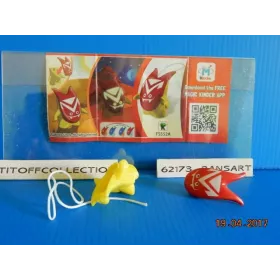 1 Figurine Kinder crazy friends  2015 - 2016 avec 1 BPZ fs552a