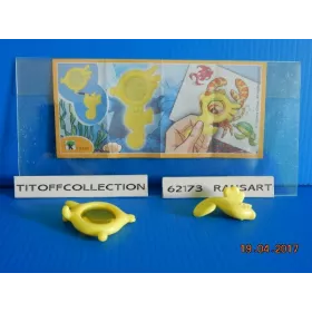 1 Figurine Kinder mixart 2015 - 2016 avec 1 BPZ fs161