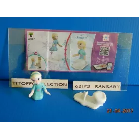 1 Figurine Kinder disney frozen SD-2016-2017 avec 1 BPZ