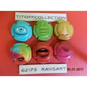 La série de 6 capsules de champagne générique les 5  sens 2017