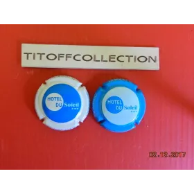 la série de 2 capsules de champagne Herbert Didier hôtel du soleil 