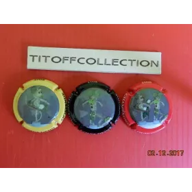 la série de 3 capsules de champagne dehu  louis le printemps 