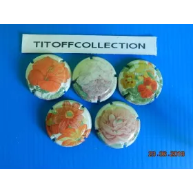 la série de 5 capsules de champagne générique botanica