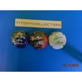 la série de 3 capsules de champagne générique bonnes fêtes 2018