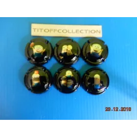 la série de 6 capsules de champagne veuve eleonore les minions