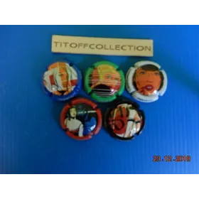 la série de 5 capsules de champagne perseval