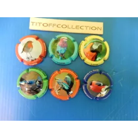 la série de 6 capsules de champagne lapie longe 