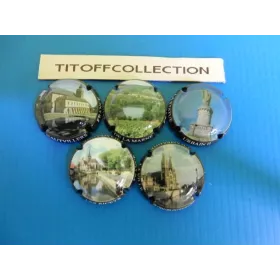 La série de 120 capsules de champagne générique collection France