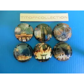 la série de 6 capsules de champagne Générique  feux d artifice n 2